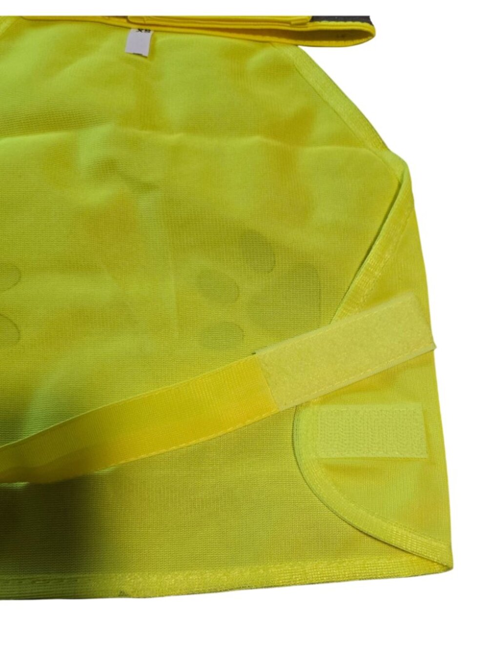Bright Yellow XS Dog Safety Vest Reflective Straps Paw Print Design - Picture 3 of 7
